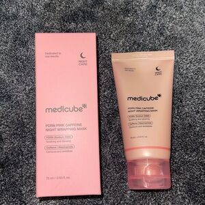 Medicube PDRN Pink Caffeine Night Wrapping Mask.
